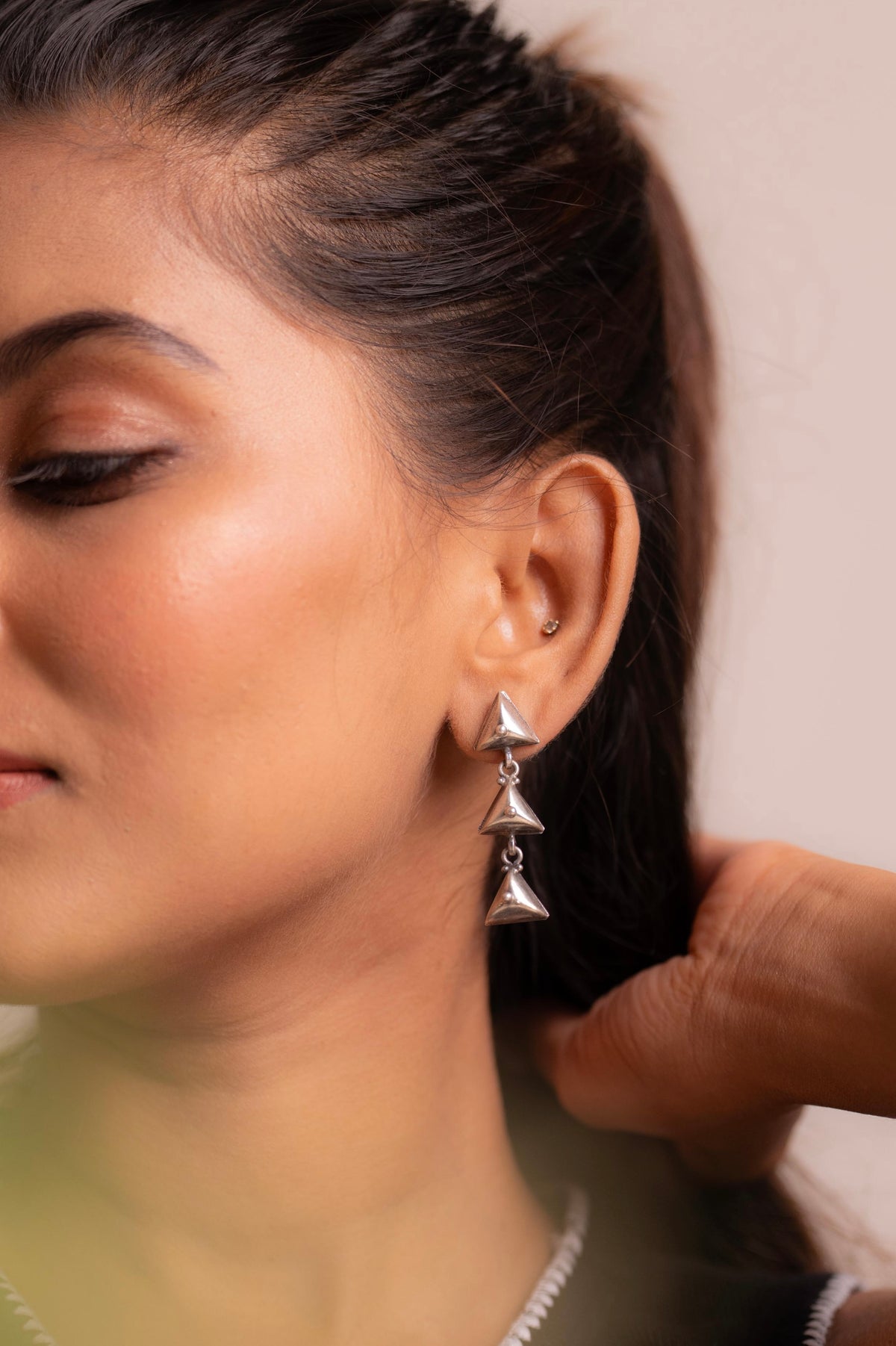Anokhi Pyramid Cascade Earrings