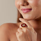 Mishi Ruby Kundan Square Ring