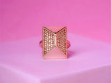 Rose Gold Geometric Ring