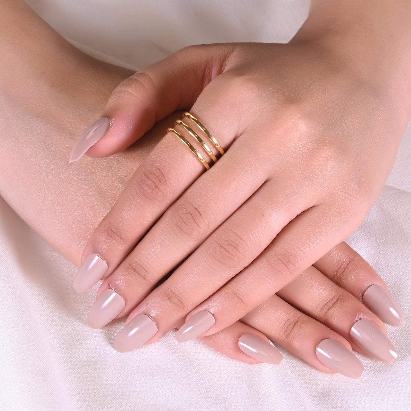 Geometric Trinity Band Ring