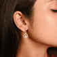 Rose Moonlit Pearl Drop Earring