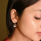 Rose Moonlit Pearl Drop Earring