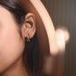 Rose Infinity Sparkle Hoops