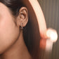 Rose Infinity Sparkle Hoops