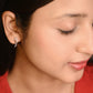 Rose Infinity Sparkle Hoops