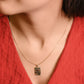 Golden Love Message Necklace