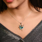 Silver Classic Dancing  Ballerina Pendant