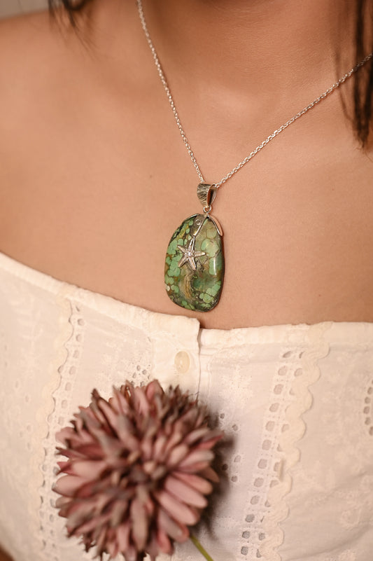 Mishi Samudra Star Turquoise Necklace