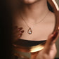 Rose Lumiere Teardrop Necklace