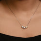 Silver Trinity Spark Cube Necklace