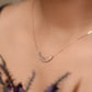 Rose Gold Moon Necklace