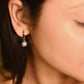 Silver Delicate Floral Hoops