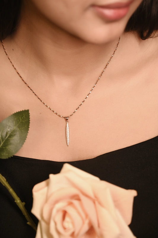Rose Linear Drop Pendant Set