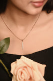 Rose Linear Drop Pendant Set
