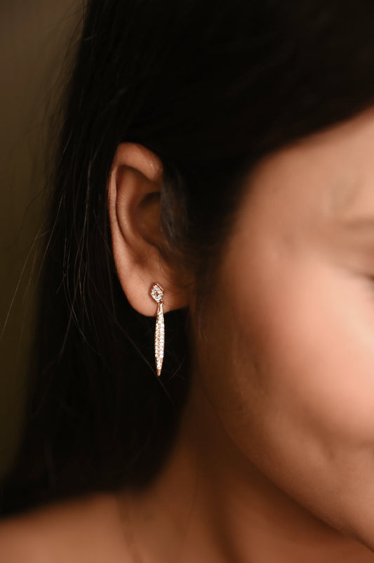 Rose Linear Drop Pendant Set