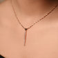 Rose Cascade Stone Pendant Set