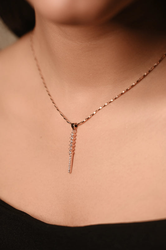Rose Cascade Stone Pendant Set