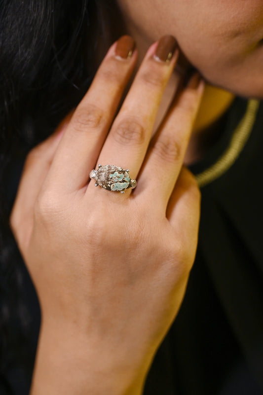 Mishi Turquoise Embrace Ring