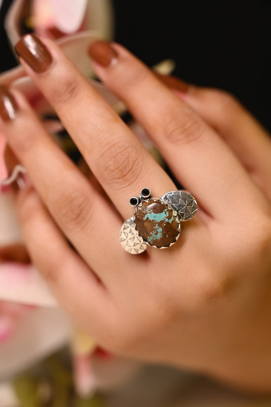 Mishi Bumble Bee Turquoise Ring