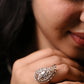 Twilight Flower Embrace Ring