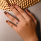 Silver Twin Baguette Sparkle Ring