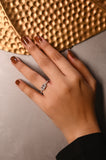 Silver Twin Baguette Sparkle Ring