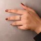 Silver Twin Baguette Sparkle Ring