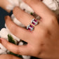 Silver Ruby Glint Ring
