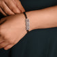 Aadhya Triple Sparkle Silver Mangalsutra Bracelet