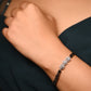 Aadhya Trinity Solitaire Silver Mangalsutra Bracelet