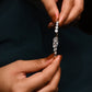 Silver Roman Crystal Circle Bracelet