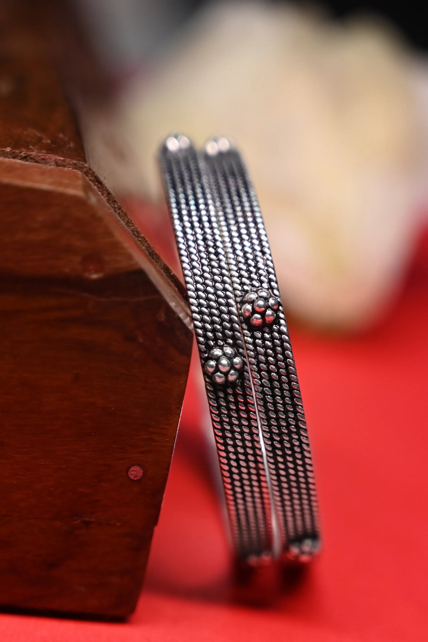 Aadya Flower Twisted Bangle
