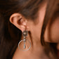 Anokhi Rectangular Teardrop Hoop Earrings