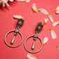 Anokhi Rectangular Teardrop Hoop Earrings