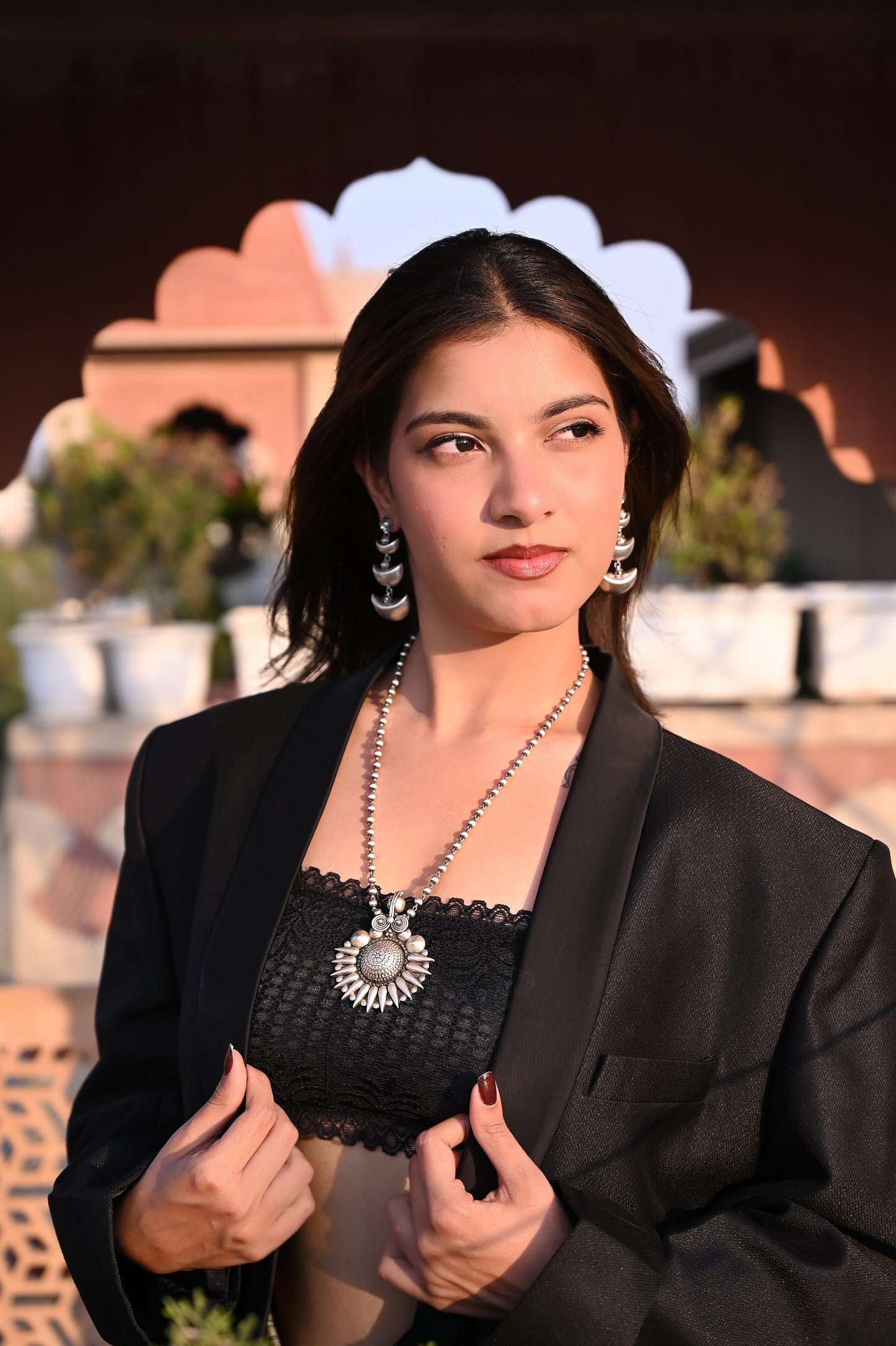 Anokhi Intricate Flower Petal Necklace