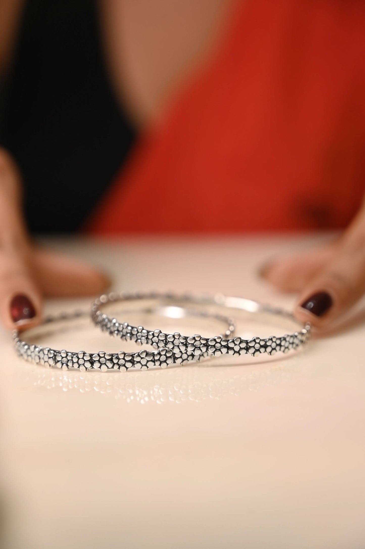 Aadhya Flower Sequence Bangle