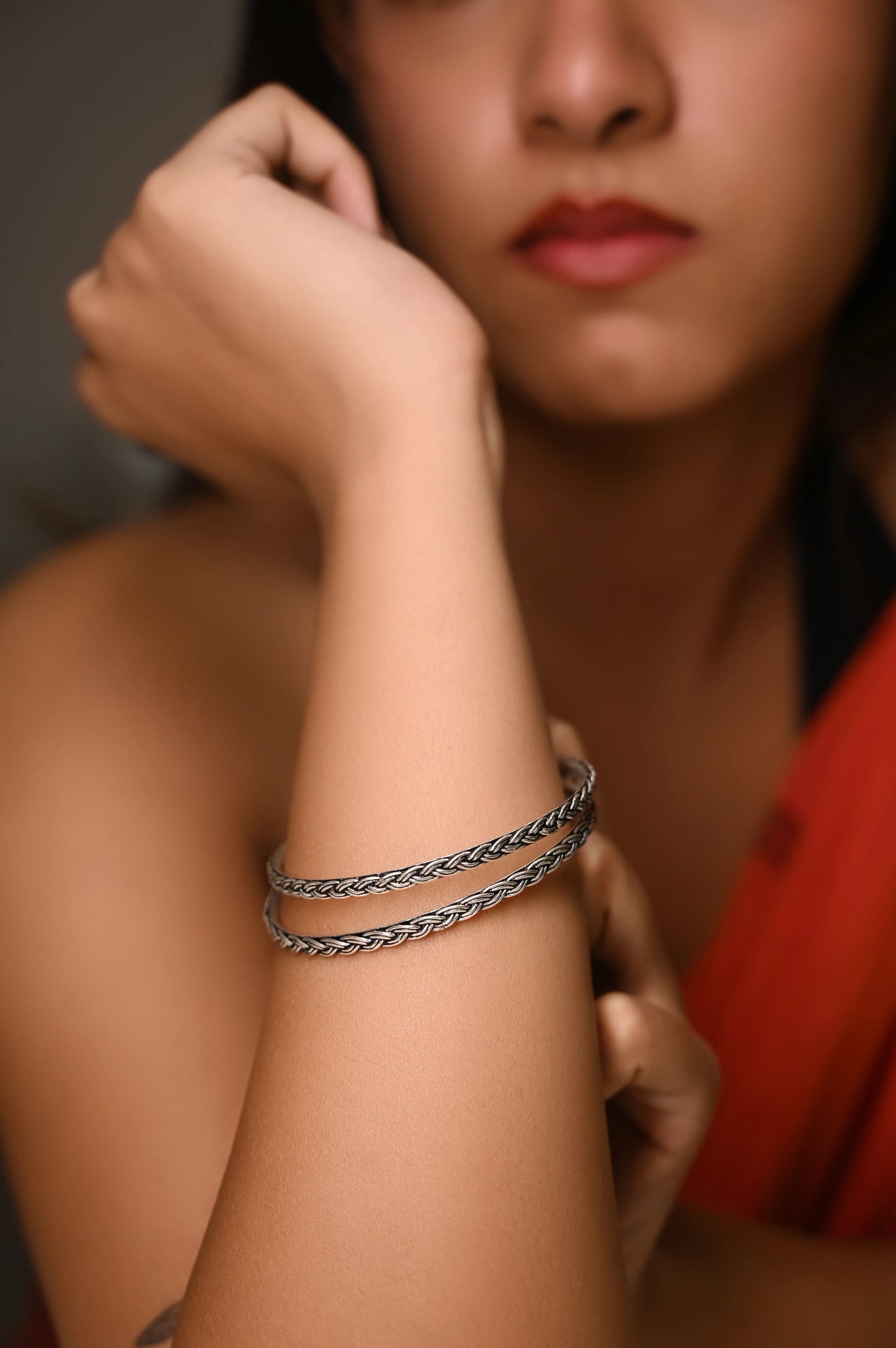 Aadhya Knot Woven Bangle
