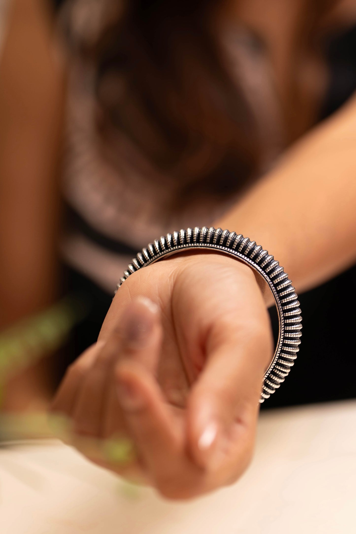 Anokhi Ribbed Dome Bangle