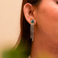 Anokhi Turquoise Petal Drop Earrings