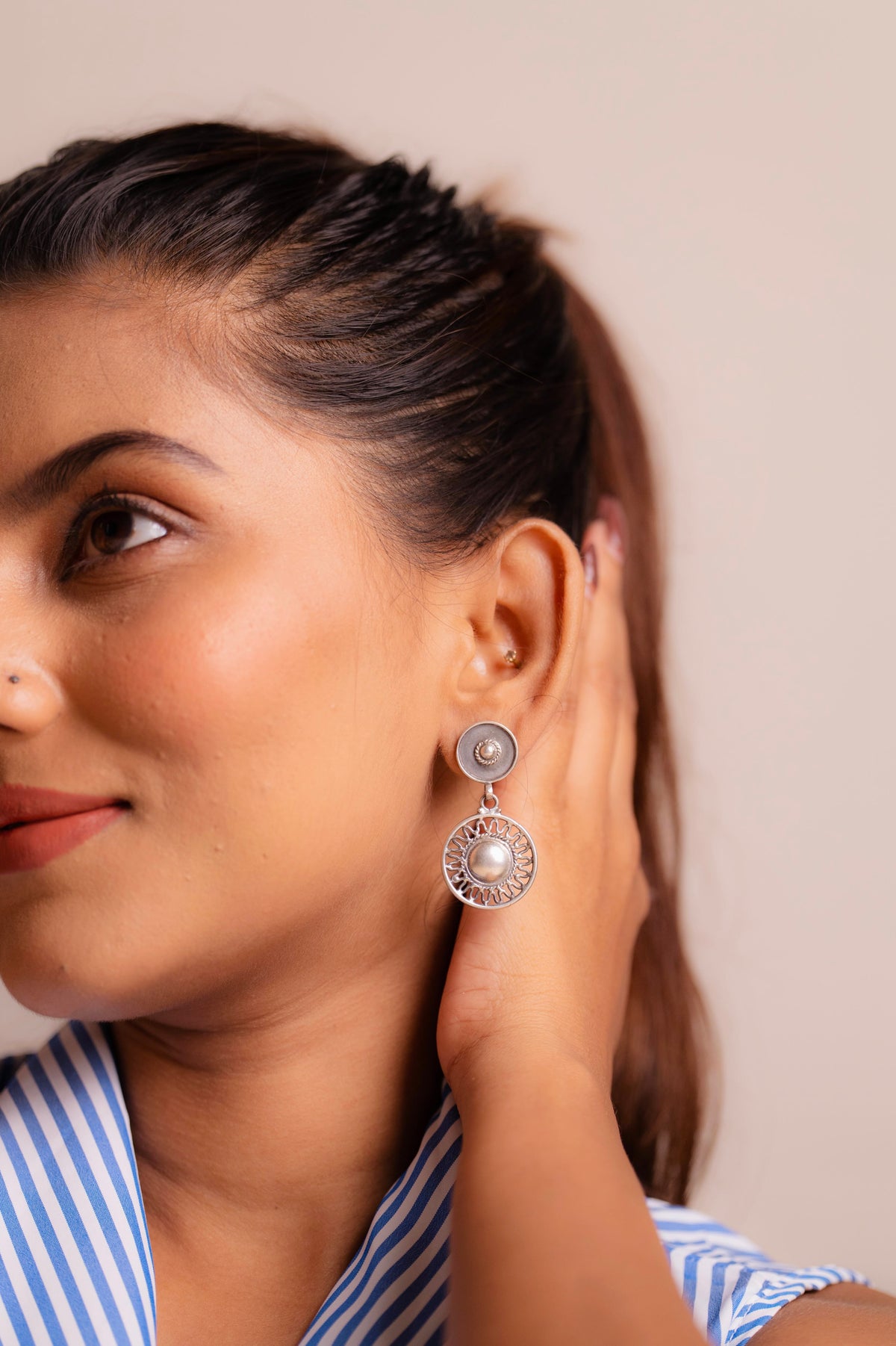 Anokhi Sunburst Drop Earring
