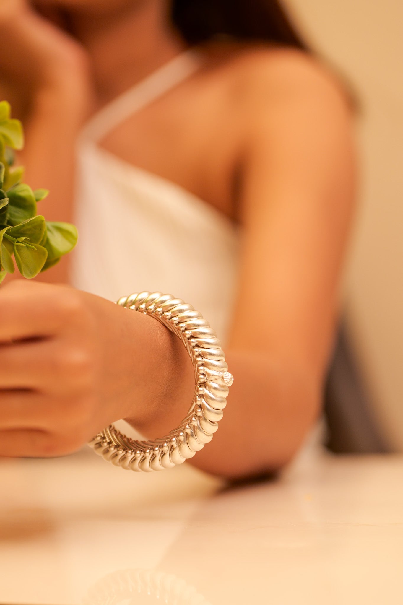 Anokhi Sutlada Tode Silver Bangle