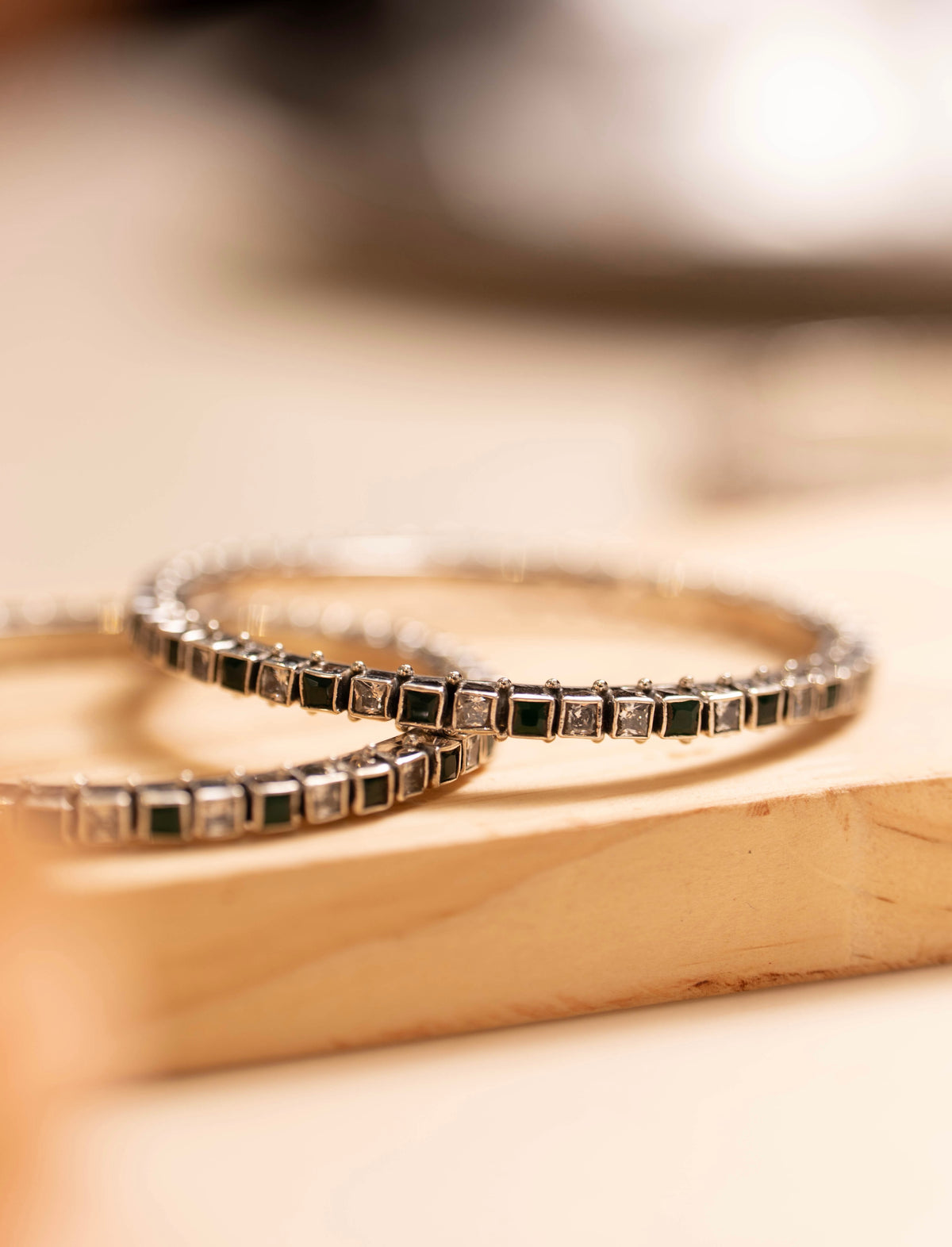 Mishi Emerald Prism Bangle