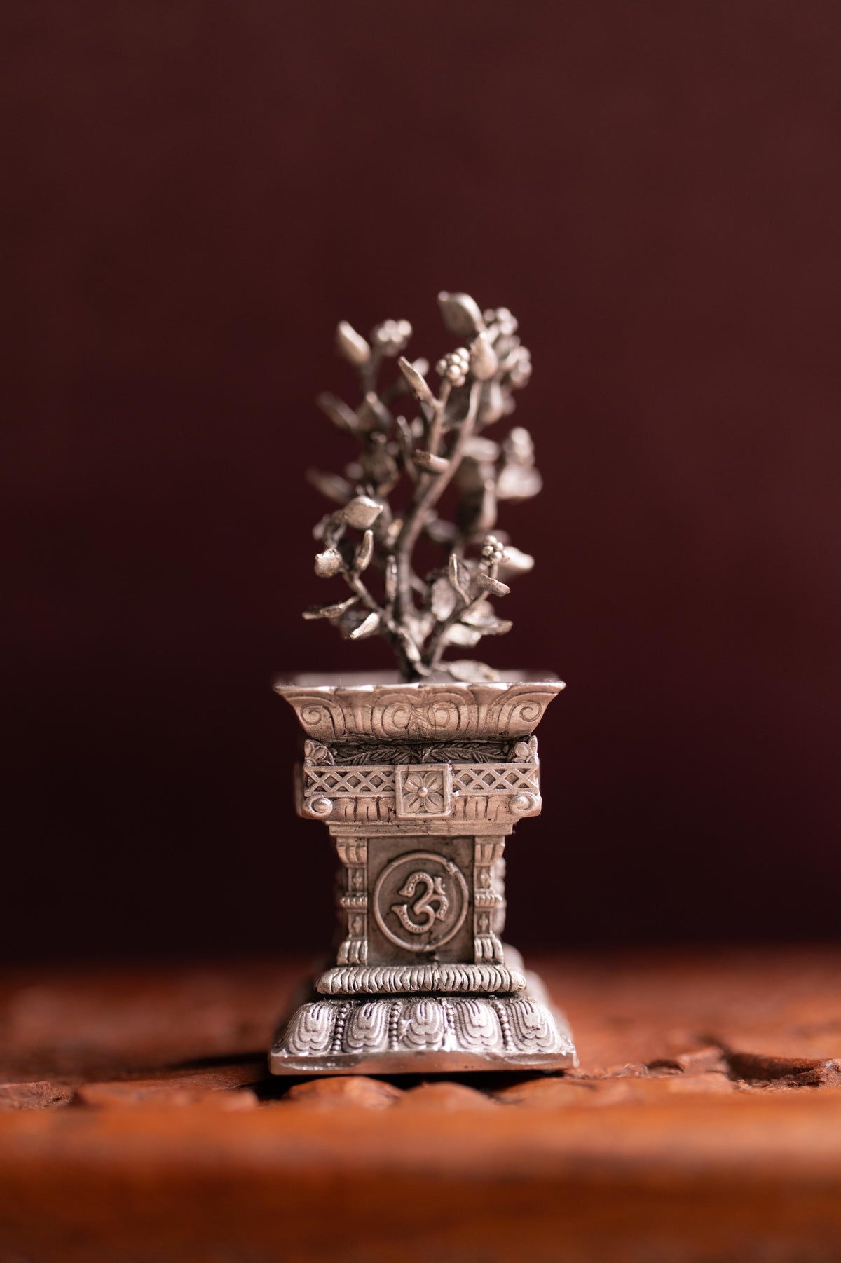 Lakshmi Tulsi Vriksha Silver Idol