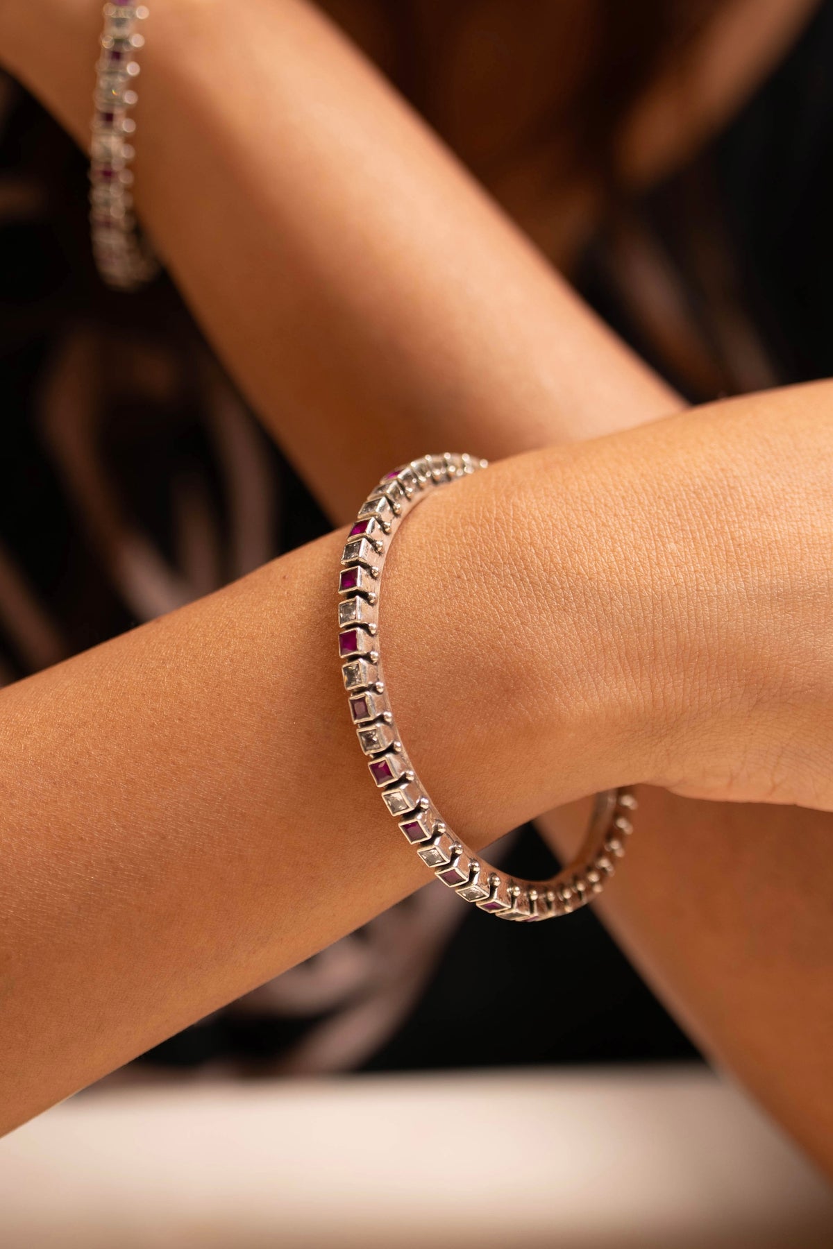 Mishi Ruby Prism Bangle