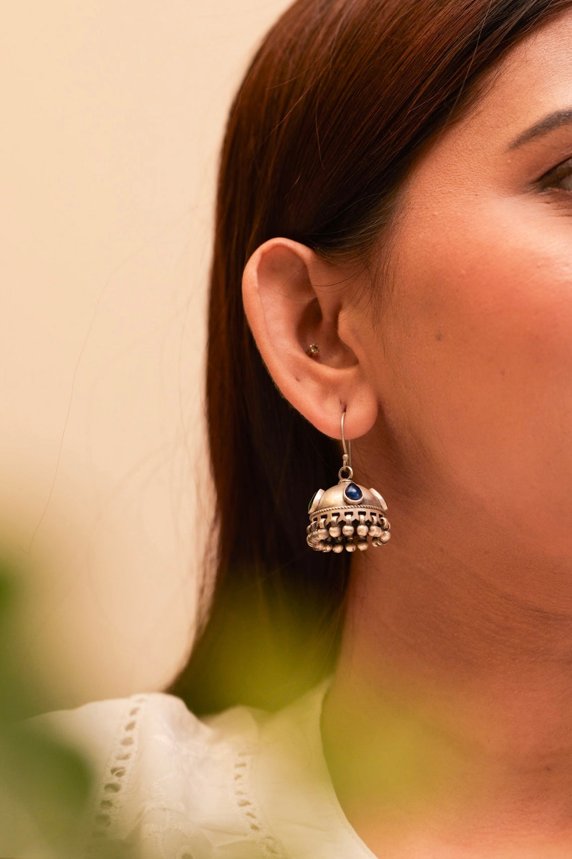 Aadhya Multistone Matte Jhumka