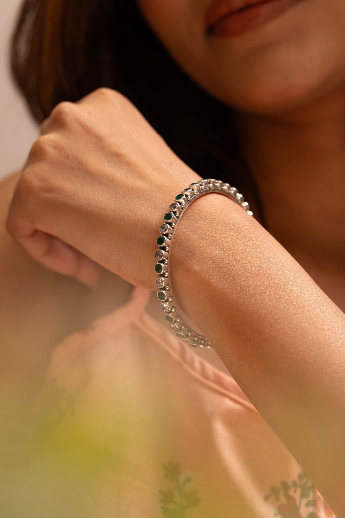 Mishi Emerald Trail Bangle