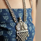 Anaya Peacock Floral Statement Necklace