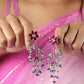 Neel Gulab Beaded Drop Earrings