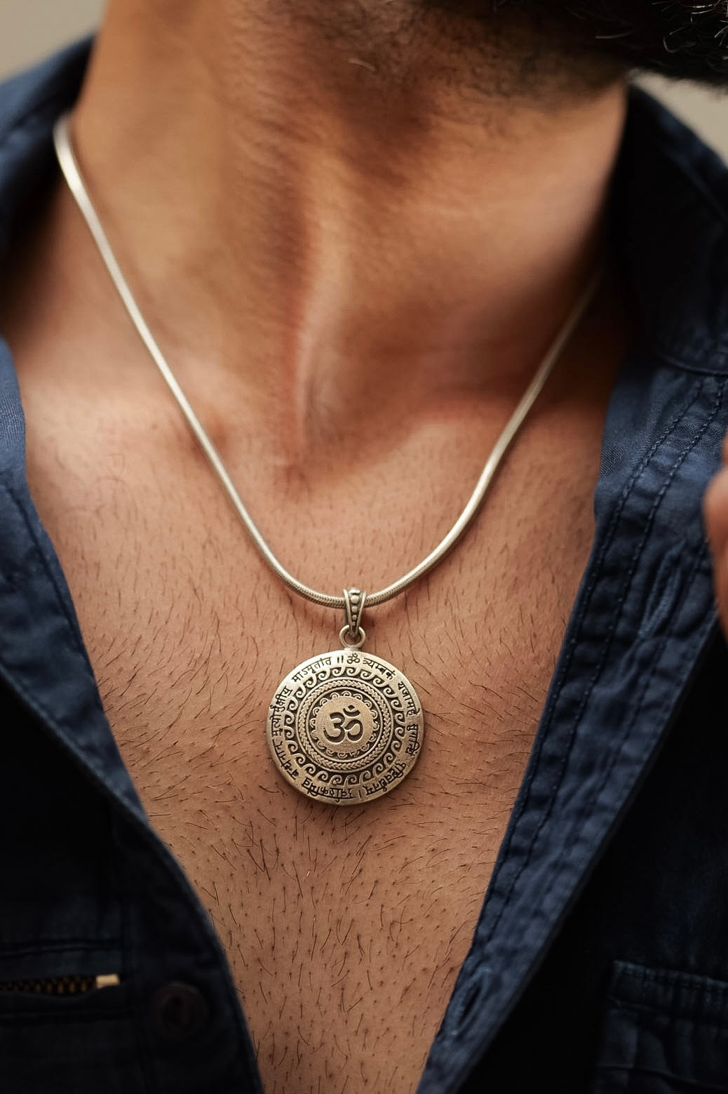 Aadhya Maha Mrityunjaya Om Pendant