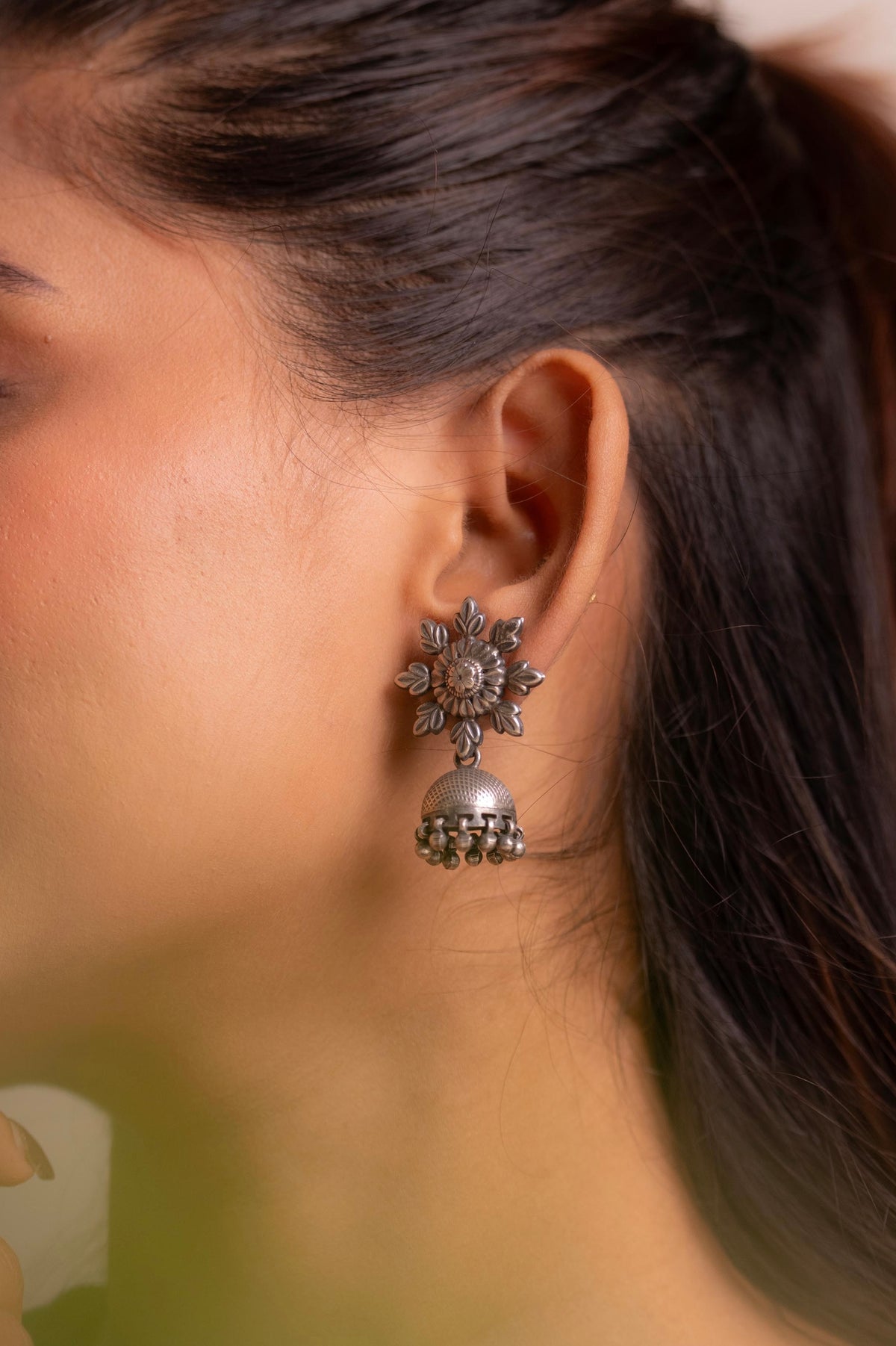 Mishi Flower Drop Jhumki